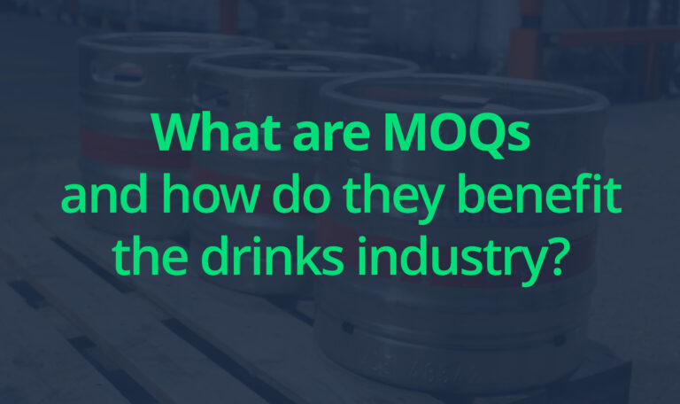 What are MOQs and how do they benefit the drinks industry?
